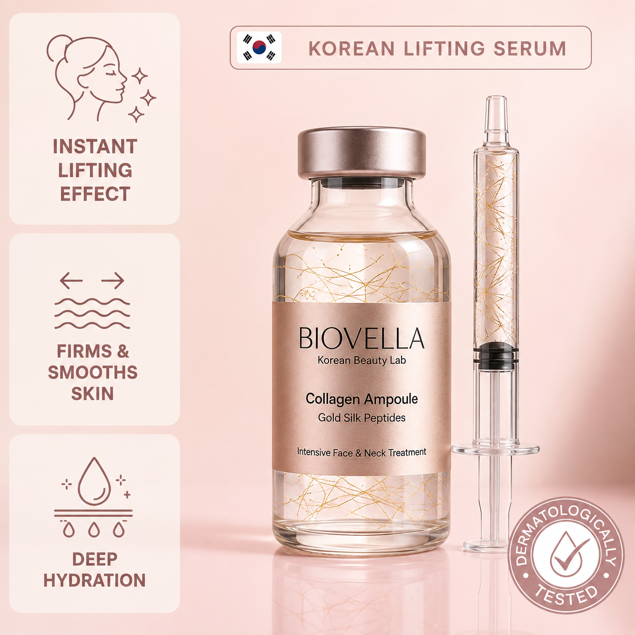 BioVella – Korean Lifting-Effect Serum (Visible from the First Application).