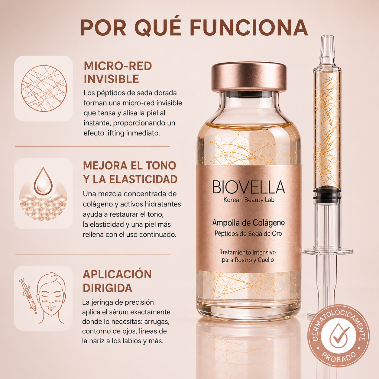 BioVella – Sérum Coreano con Efecto Lifting (Visible desde la Primera Aplicación)